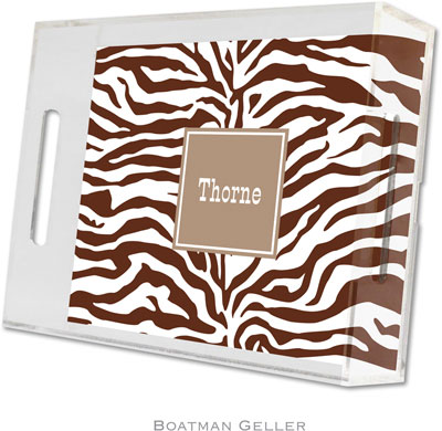 Boatman Geller - Create-Your-Own Personalized Lucite Trays (Zebra - Small) Boatman Geller - Create-Your-Own Personalized Lucite Trays (Zebra - Small)