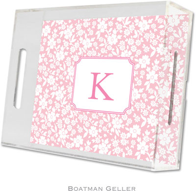 Boatman Geller - Create-Your-Own Personalized Lucite Trays (Petite Flower - Small) Boatman Geller - Create-Your-Own Personalized Lucite Trays (Petite Flower - Small)