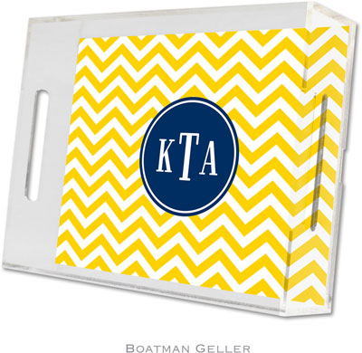 Boatman Geller - Create-Your-Own Personalized Lucite Trays (Chevron - Small) Boatman Geller - Create-Your-Own Personalized Lucite Trays (Chevron - Small)
