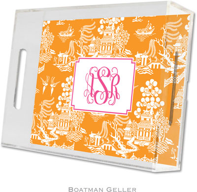 Boatman Geller - Create-Your-Own Personalized Lucite Trays (Chinoiserie - Small) Boatman Geller - Create-Your-Own Personalized Lucite Trays (Chinoiserie - Small)