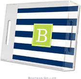 Boatman Geller - Create-Your-Own Personalized Lucite Trays (Awning Stripe - Small)
