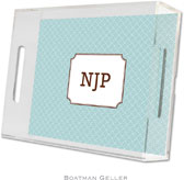 Boatman Geller - Create-Your-Own Personalized Lucite Trays (Basketweave - Small)