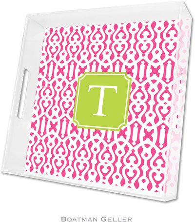 Boatman Geller - Create-Your-Own Personalized Lucite Trays (Cameron Raspberry Preset - Square) Boatman Geller - Create-Your-Own Personalized Lucite Trays (Cameron Raspberry Preset - Square)