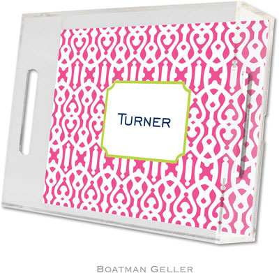 Boatman Geller - Create-Your-Own Personalized Lucite Trays (Cameron Raspberry - Small) Boatman Geller - Create-Your-Own Personalized Lucite Trays (Cameron Raspberry - Small)