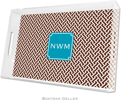 Boatman Geller - Create-Your-Own Personalized Lucite Trays (Stella Chocolate Preset - Large) Boatman Geller - Create-Your-Own Personalized Lucite Trays (Stella Chocolate Preset - Large)