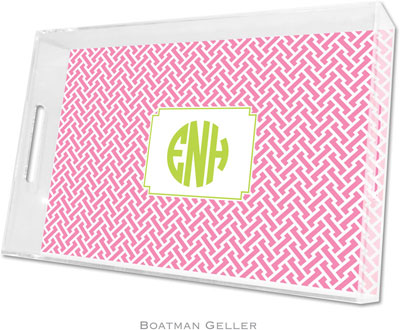 Boatman Geller - Create-Your-Own Personalized Lucite Trays (Stella Bubblegum - Large) Boatman Geller - Create-Your-Own Personalized Lucite Trays (Stella Bubblegum - Large)