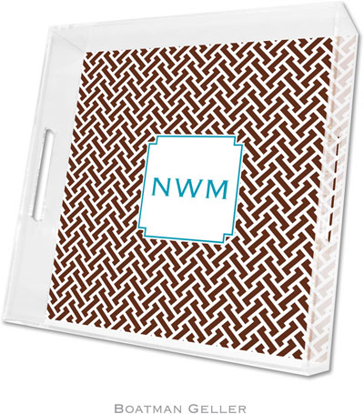 Boatman Geller - Create-Your-Own Personalized Lucite Trays (Stella Chocolate - Square) Boatman Geller - Create-Your-Own Personalized Lucite Trays (Stella Chocolate - Square)