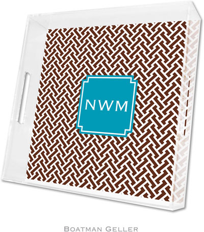 Boatman Geller - Create-Your-Own Personalized Lucite Trays (Stella Chocolate Preset - Square) Boatman Geller - Create-Your-Own Personalized Lucite Trays (Stella Chocolate Preset - Square)