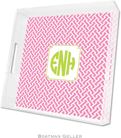 Boatman Geller - Create-Your-Own Personalized Lucite Trays (Stella Bubblegum - Square) Boatman Geller - Create-Your-Own Personalized Lucite Trays (Stella Bubblegum - Square)