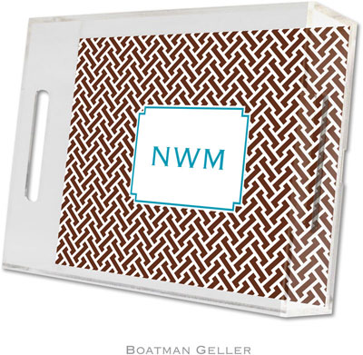 Boatman Geller - Create-Your-Own Personalized Lucite Trays (Stella Chocolate - Small) Boatman Geller - Create-Your-Own Personalized Lucite Trays (Stella Chocolate - Small)