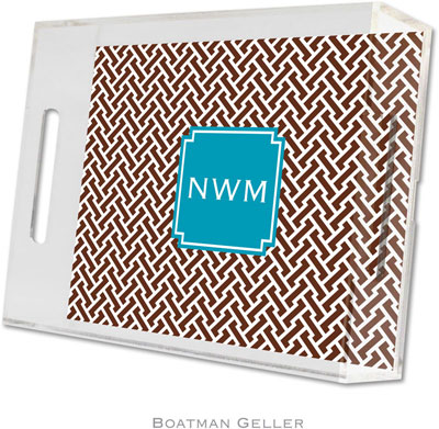 Boatman Geller - Create-Your-Own Personalized Lucite Trays (Stella Chocolate Preset - Small) Boatman Geller - Create-Your-Own Personalized Lucite Trays (Stella Chocolate Preset - Small)
