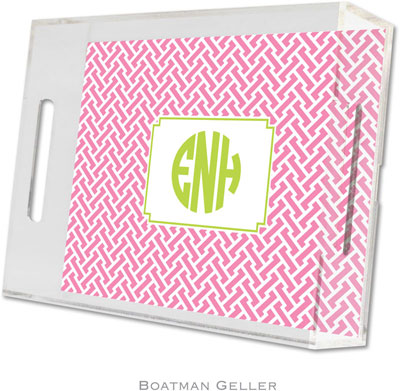 Boatman Geller - Create-Your-Own Personalized Lucite Trays (Stella Bubblegum - Small) Boatman Geller - Create-Your-Own Personalized Lucite Trays (Stella Bubblegum - Small)