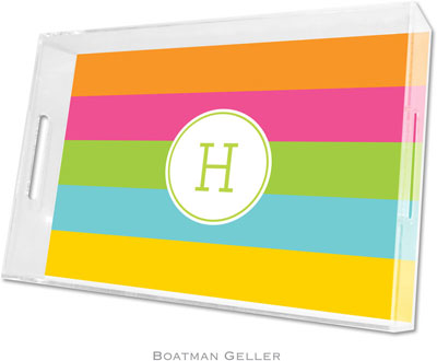 Boatman Geller Lucite Trays - Bold Stripe (Large - Panel)