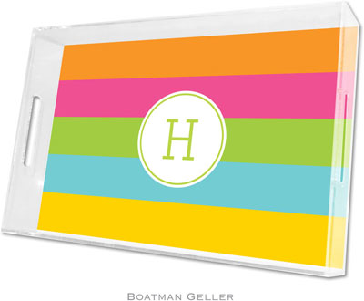 Boatman Geller Lucite Trays - Bold Stripe (Large - Panel) Boatman Geller Lucite Trays - Bold Stripe (Large - Panel)