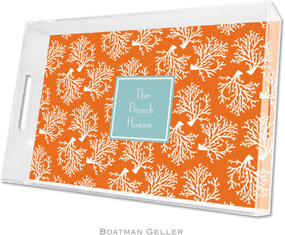 Boatman Geller Lucite Trays - Coral Repeat (Large - Pre-Set) Boatman Geller Lucite Trays - Coral Repeat (Large - Pre-Set)