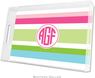 Boatman Geller Lucite Trays - Espadrille Preppy (Large - Pre-Set) Boatman Geller Lucite Trays - Espadrille Preppy (Large - Pre-Set)