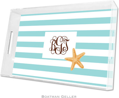 Boatman Geller Lucite Trays - Stripe Starfish (Large - Panel) Boatman Geller Lucite Trays - Stripe Starfish (Large - Panel)
