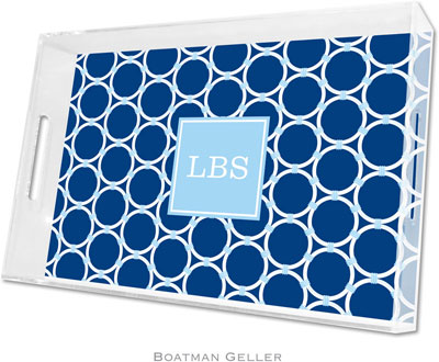 Boatman Geller Lucite Trays - Bamboo Rings Navy (Large - Pre-Set) Boatman Geller Lucite Trays - Bamboo Rings Navy (Large - Pre-Set)