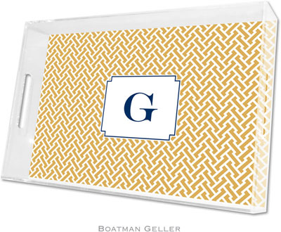Boatman Geller Lucite Trays - Stella Gold (Large - Panel) Boatman Geller Lucite Trays - Stella Gold (Large - Panel)