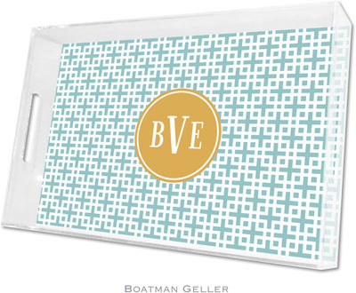 Boatman Geller Lucite Trays - Lattice Slate (Large - Pre-Set) Boatman Geller Lucite Trays - Lattice Slate (Large - Pre-Set)
