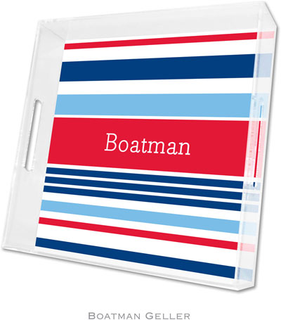 Boatman Geller Lucite Trays - Espadrille Nautical (Square - Panel) Boatman Geller Lucite Trays - Espadrille Nautical (Square - Panel)