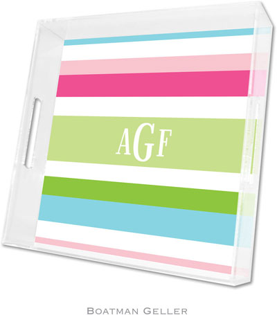 Boatman Geller Lucite Trays - Espadrille Preppy (Square - Panel) Boatman Geller Lucite Trays - Espadrille Preppy (Square - Panel)