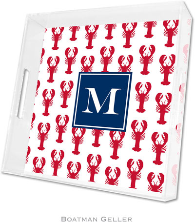 Boatman Geller Lucite Trays - Lobsters Red (Square - Pre-Set) Boatman Geller Lucite Trays - Lobsters Red (Square - Pre-Set)