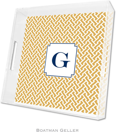 Boatman Geller Lucite Trays - Stella Gold (Square - Panel) Boatman Geller Lucite Trays - Stella Gold (Square - Panel)