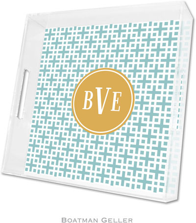Boatman Geller Lucite Trays - Lattice Slate (Square - Pre-Set) Boatman Geller Lucite Trays - Lattice Slate (Square - Pre-Set)