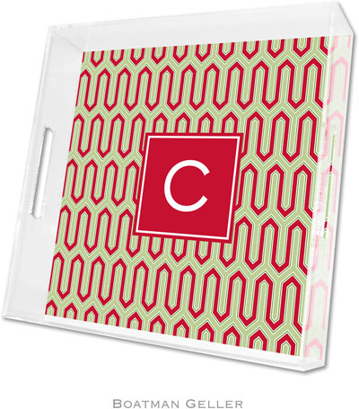 Boatman Geller Lucite Trays - Blaine Cherry (Square - Pre-Set) Boatman Geller Lucite Trays - Blaine Cherry (Square - Pre-Set)