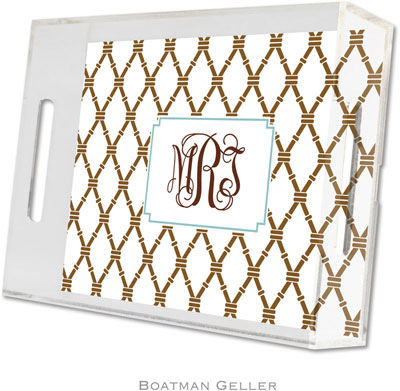 Boatman Geller Lucite Trays - Bamboo Brown & Slate (Small - Panel) Boatman Geller Lucite Trays - Bamboo Brown & Slate (Small - Panel)