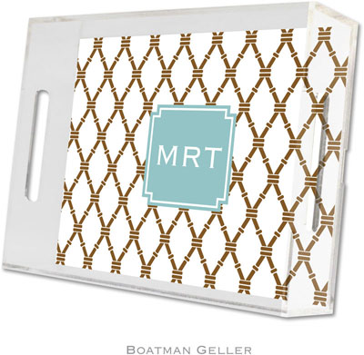 Boatman Geller Lucite Trays - Bamboo Brown & Slate (Small - Pre-Set) Boatman Geller Lucite Trays - Bamboo Brown & Slate (Small - Pre-Set)