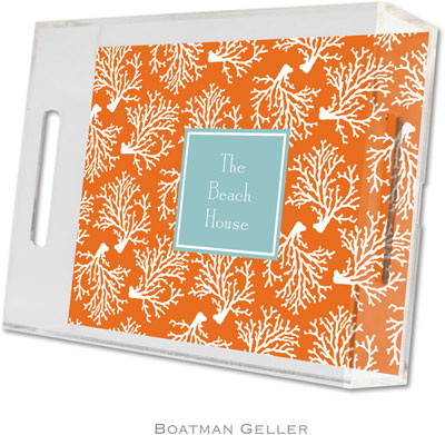 Boatman Geller Lucite Trays - Coral Repeat (Small - Pre-Set) Boatman Geller Lucite Trays - Coral Repeat (Small - Pre-Set)
