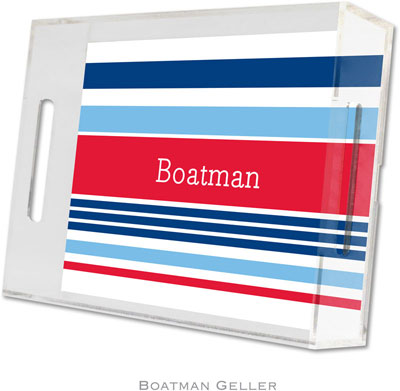 Boatman Geller Lucite Trays - Espadrille Nautical (Small - Panel) Boatman Geller Lucite Trays - Espadrille Nautical (Small - Panel)