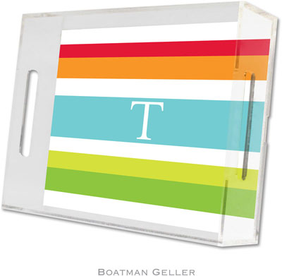 Boatman Geller Lucite Trays - Espadrille Bright (Small - Panel) Boatman Geller Lucite Trays - Espadrille Bright (Small - Panel)