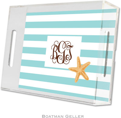 Boatman Geller Lucite Trays - Stripe Starfish (Small - Panel) Boatman Geller Lucite Trays - Stripe Starfish (Small - Panel)