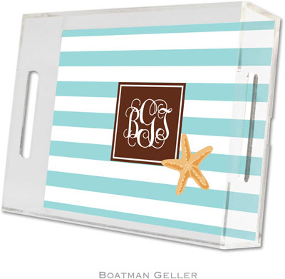 Boatman Geller Lucite Trays - Stripe Starfish (Small - Pre-Set) Boatman Geller Lucite Trays - Stripe Starfish (Small - Pre-Set)