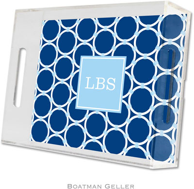 Boatman Geller Lucite Trays - Bamboo Rings Navy (Small - Pre-Set) Boatman Geller Lucite Trays - Bamboo Rings Navy (Small - Pre-Set)
