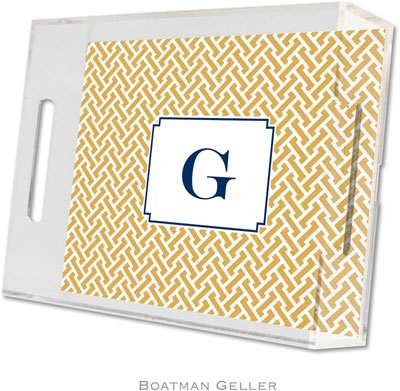 Boatman Geller Lucite Trays - Stella Gold (Small - Panel) Boatman Geller Lucite Trays - Stella Gold (Small - Panel)