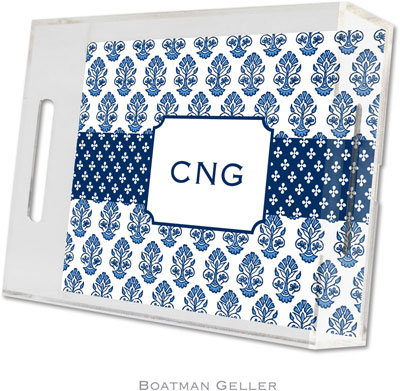 Boatman Geller Lucite Trays - Beti Navy (Small - Panel) Boatman Geller Lucite Trays - Beti Navy (Small - Panel)
