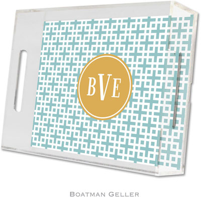 Boatman Geller Lucite Trays - Lattice Slate (Small - Pre-Set) Boatman Geller Lucite Trays - Lattice Slate (Small - Pre-Set)