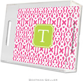 Boatman Geller - Create-Your-Own Personalized Lucite Trays (Cameron Raspberry Preset - Small)