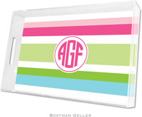 Boatman Geller Lucite Trays - Espadrille Preppy (Large - Pre-Set)