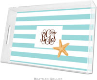 Boatman Geller Lucite Trays - Stripe Starfish (Large - Panel)