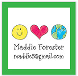 Valentine's Day Exchange Cards by Kelly Hughes Designs (Love Our Earth Calling Card)