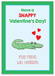 Valentine's Day Exchange Cards by Kelly Hughes Designs (Alligator)