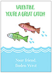 Valentine's Day Exchange Cards by Kelly Hughes Designs (Great Catch)