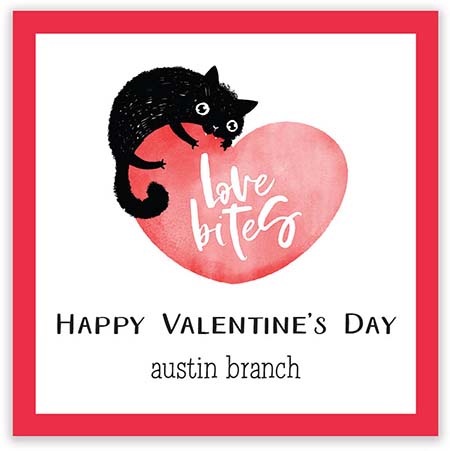 Valentine's Day Exchange Cards by PicMe Prints (Kitty Love Bites) Valentine's Day Exchange Cards by PicMe Prints (Kitty Love Bites)