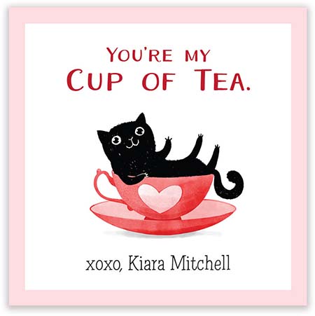 Valentine's Day Exchange Cards by PicMe Prints (My Cup of Tea Kitty) Valentine's Day Exchange Cards by PicMe Prints (My Cup of Tea Kitty)