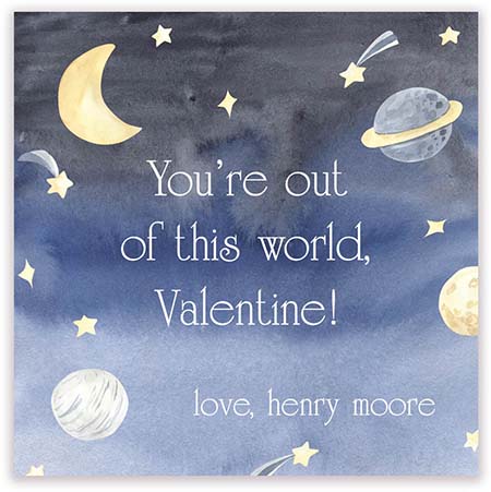Valentine's Day Exchange Cards by PicMe Prints (Outer Space) Valentine's Day Exchange Cards by PicMe Prints (Outer Space)